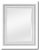 M1036wa_511x611 Miroir Cesarino Blanc dimension extérieure 65x75cm