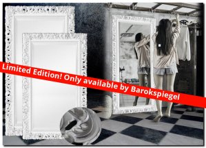 Mirror Francesco White with Silver