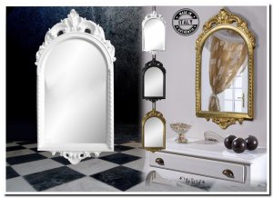 7.0021-L-H Miroir Ambra Blanc