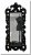 7.0619bb_203x86 Mirror Quirino Black external dimension 86x203cm
