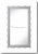 7.1881b-L-158x91 Miroir Lidia dimension extérieure 91x158cm