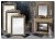 851asc60160 Miroir Rufino Argént antique-bronze dimension extérieure 75x181cm