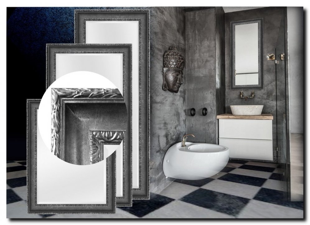 Spiegel Leonardo Antiekzilver