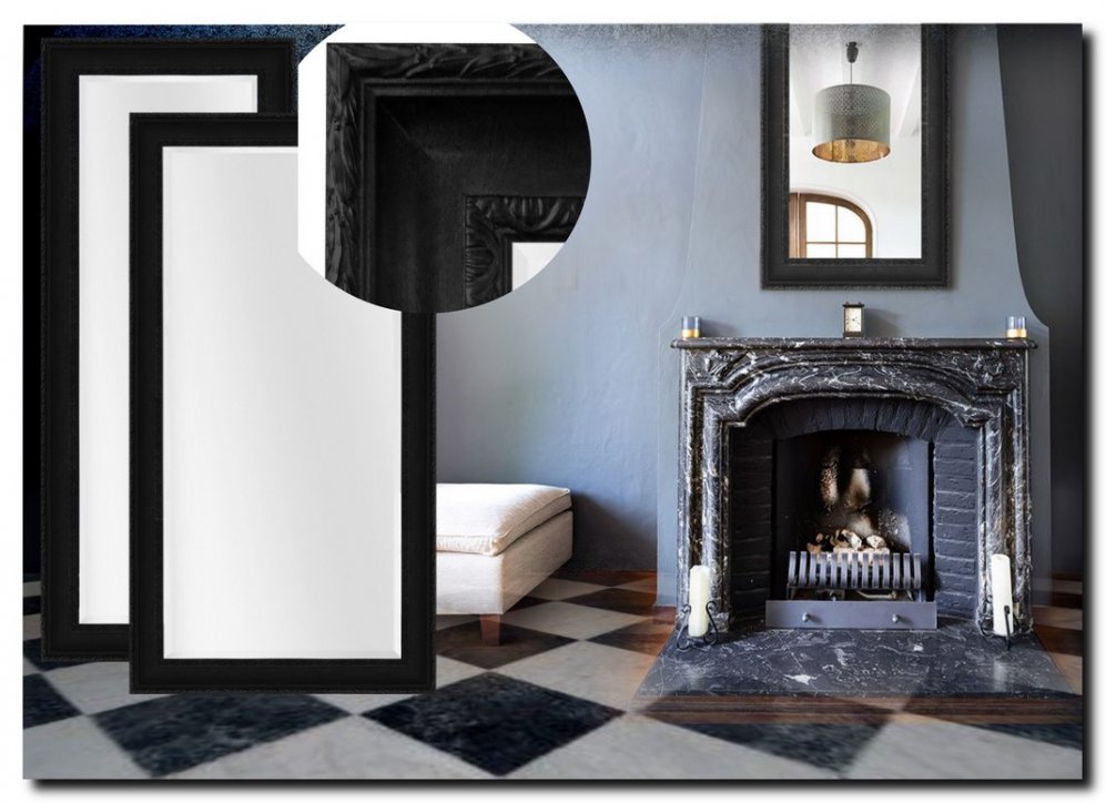 Spiegel Leonardo Zwart