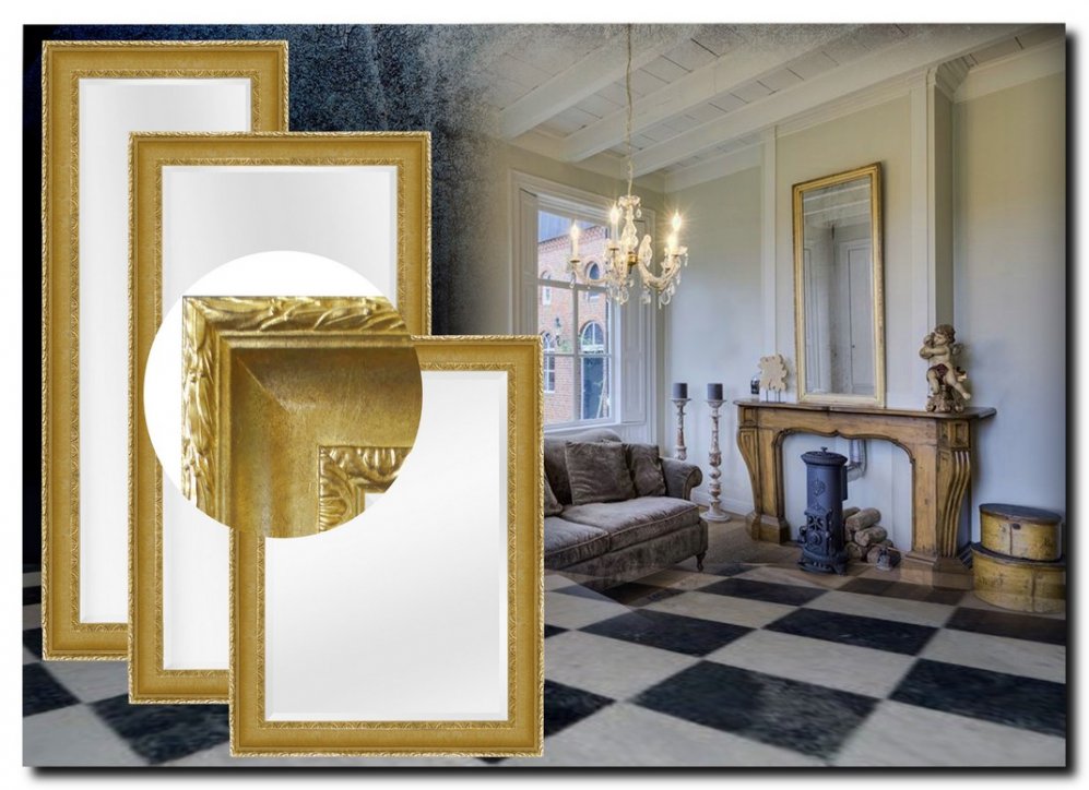 Spiegel Leonardo Goud