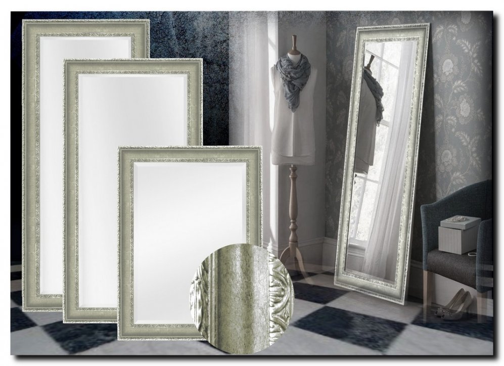 Spiegel Leonardo Zilver