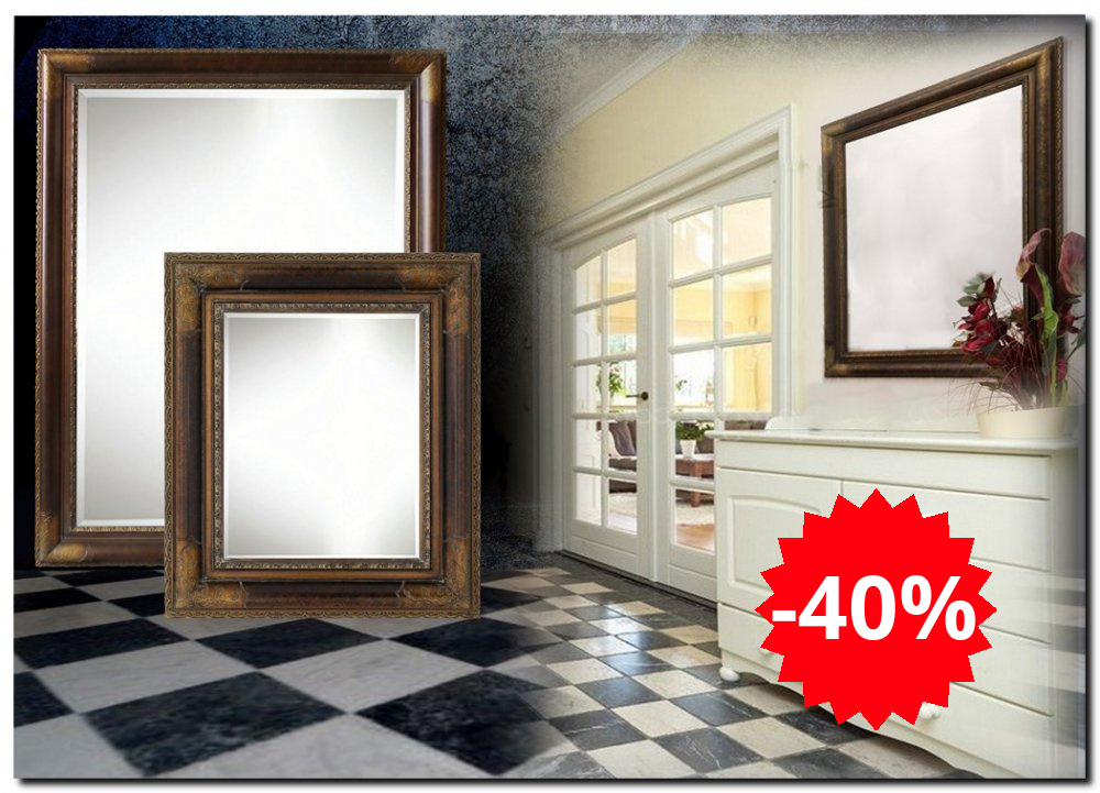 Mooie spiegel brons Bradley