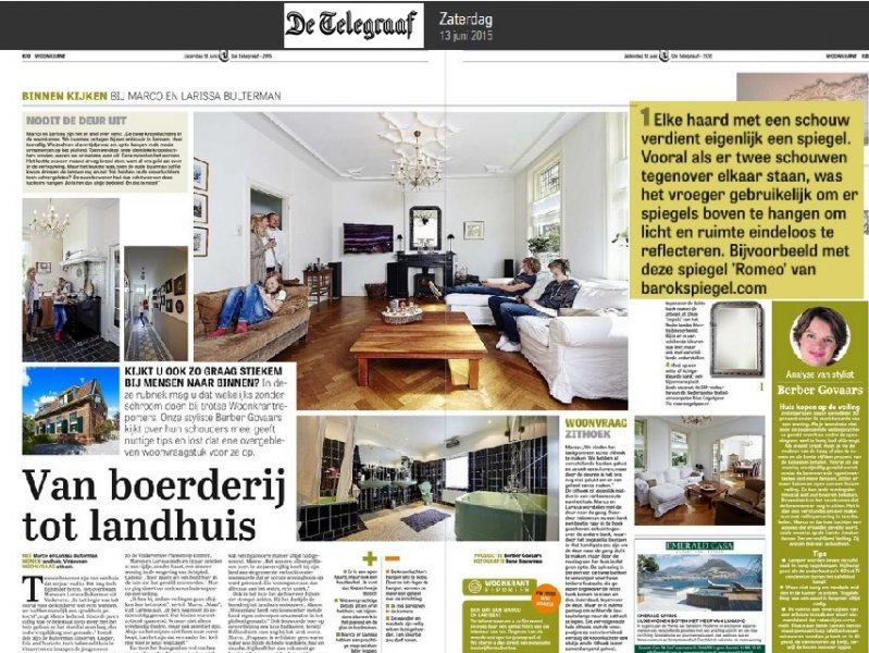 Boogspiegel in Telegraaf