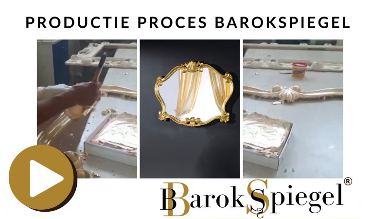 Venetiaanse spiegel kleuren met bladgoud