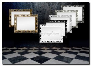 b7.0515-L Sierlijke barok spiegel Farfalla